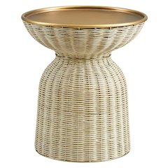 Lazaro Round Rattan Side Table