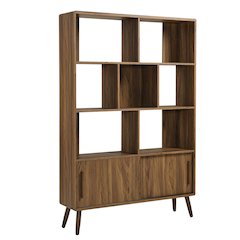 Transmit 45" Bookcase with Sliding Doors