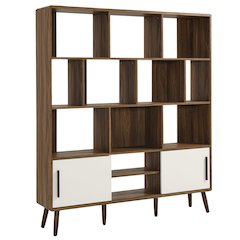 Transmit 59" Bookcase with Sliding Doors