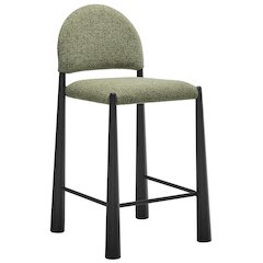 Hayley Upholstered Fabric Counter Stool