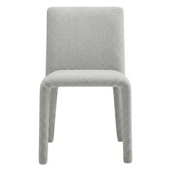 Fabric Upholstered Dining Chair with Cushioned Seat for Dining Room, Dove Gray