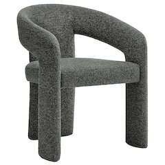 Oslo Barrel Fabric Upholstered Dining Accent Chair