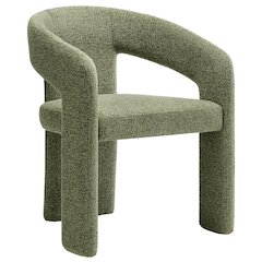Oslo Barrel Fabric Upholstered Dining Accent Chair