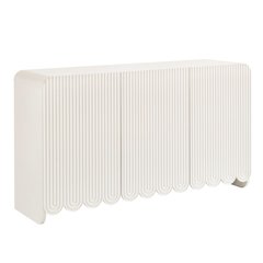Dahlia Fluted and Scalloped Sideboard Storage Cabinet