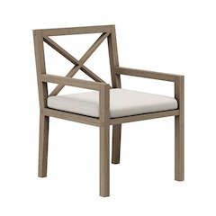 Northlake Outdoor Patio Teak Dining Armchair