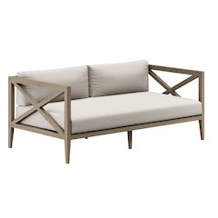 Northlake Outdoor Patio Teak Loveseat