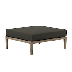 Northlake Outdoor Patio Teak Ottoman