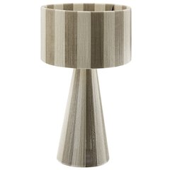 Renae Handwoven Cotton Thread Striped Table Lamp
