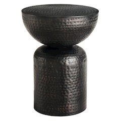 Mella Metal Hammered Side Table
