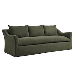 Somerset 92" Linen Blend Slipcovered Sofa