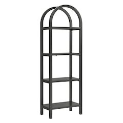 Vexley 72 Inch Tall Narrow Arched Bookshelf
