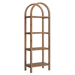 Vexley 72 Inch Tall Narrow Arched Bookshelf