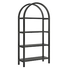 Vexley 72 Inch Large Arched Bookshelf