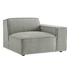Restore Performance Fabric Upholstered Right-Facing Modular Lounge Chair