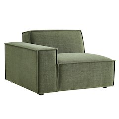 Restore Performance Fabric Upholstered Left-Facing Modular Lounge Chair