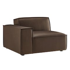 Restore Vegan Leather Left-Facing Modular Lounge Chair