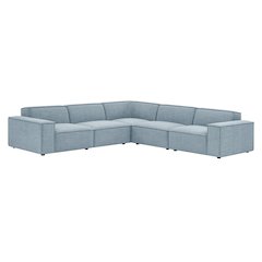 Restore 5-Piece Performance Fabric Upholstered Modular L-Shaped Sofa