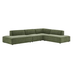 Restore 4-Piece Performance Fabric Modular L-Shaped Armless Sect. Sofa