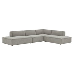 Restore 4-Piece Performance Fabric Modular L-Shaped Armless Sect. Sofa