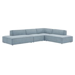 Restore 4-Piece Performance Fabric Modular L-Shaped Armless Sect. Sofa