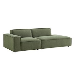 Restore 2-Piece Performance Fabric Upholstered Modular Loveseat