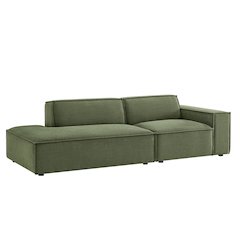Restore 2-Piece Performance Fabric Upholstered Modular Loveseat
