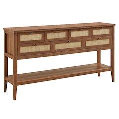 Soma 62 Inch Rattan Console Table
