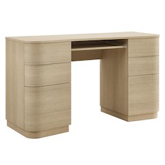 Mirae 55" 6-Drawer Curved Office Desk