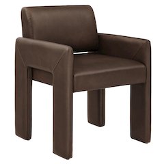 Daven Vegan Leather Dining Armchair