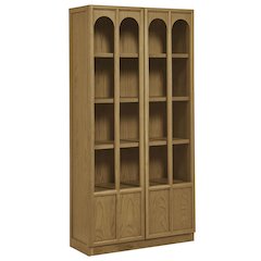Anwen Solid Wood and Glass Display Cabinet