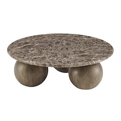 Pietra Indoor Outdoor Patio Round Coffee Table