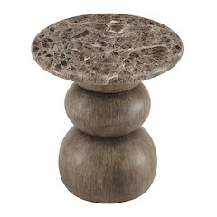 Pietra Indoor Outdoor Patio Round Side Table