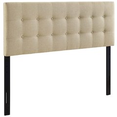 Emily Upholstered Fabric Queen Headboard