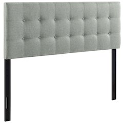 Emily Upholstered Fabric Queen Headboard