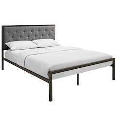 Mia Fabric Queen Bed