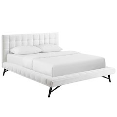 Julia Biscuit Tufted Performance Velvet Queen Platform Bed