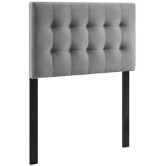Lily Biscuit Tufted Performance Velvet Twin Headboard