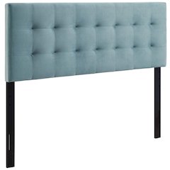 Lily Biscuit Tufted Performance Velvet Full Headboard