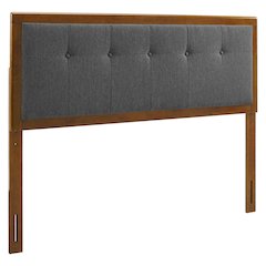 Draper Tufted Fabric and Wood Full Headboard