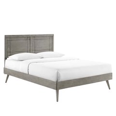 Marlee Wood Full Platform Bed With Splayed Legs