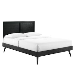 Marlee Wood King Platform Bed With Splayed Legs