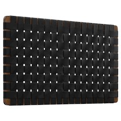 Sparta Weave Wall-Mount Vegan Leather Twin Headboard