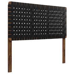 Sparta Weave Vegan Leather Full Headboard