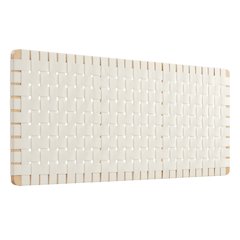 Sparta Weave Wall-Mount Vegan Leather Queen Headboard