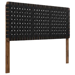 Sparta Weave Vegan Leather Queen Headboard