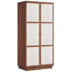 Capri 70" Tall Wood Grain Storage Cabinet