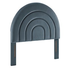 Solana Arched Performance Velvet Twin Headboard