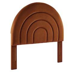 Solana Arched Performance Velvet Twin Headboard