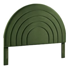 Solana Arched Performance Velvet Full Headboard