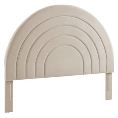 Solana Arched Performance Velvet King Headboard